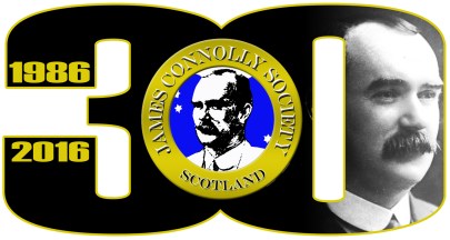 James Connolly Society's 30th Anniversary Logo