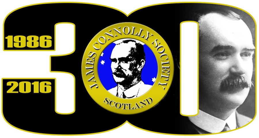 James Connolly Society's 30th Anniversary Logo