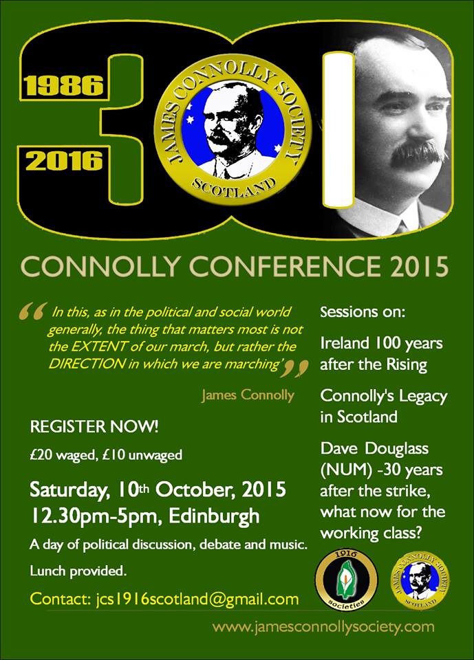 Official Connolly Conference 2015 poster.