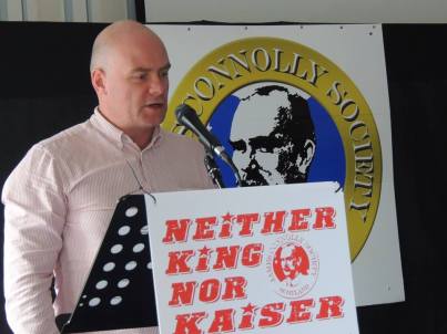 Steve Hedley addressing Connolly Conference 2014 in Edinburgh.